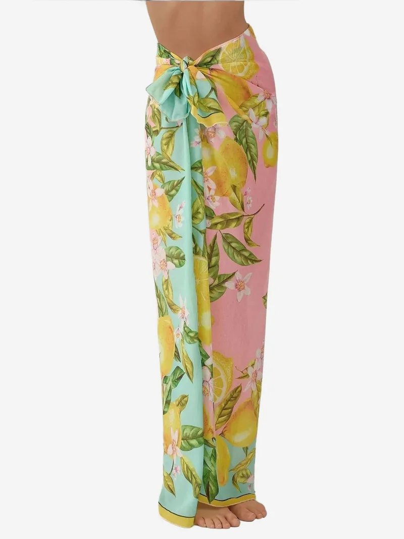 HICCUP Printed Beach Maxi Cover-Up