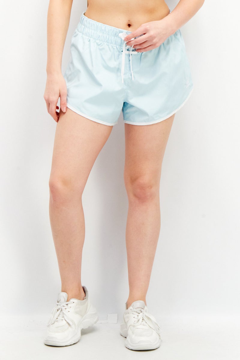 adidas Originals Women Sportswear Fit Running Shorts, Sky Blue - Image 1