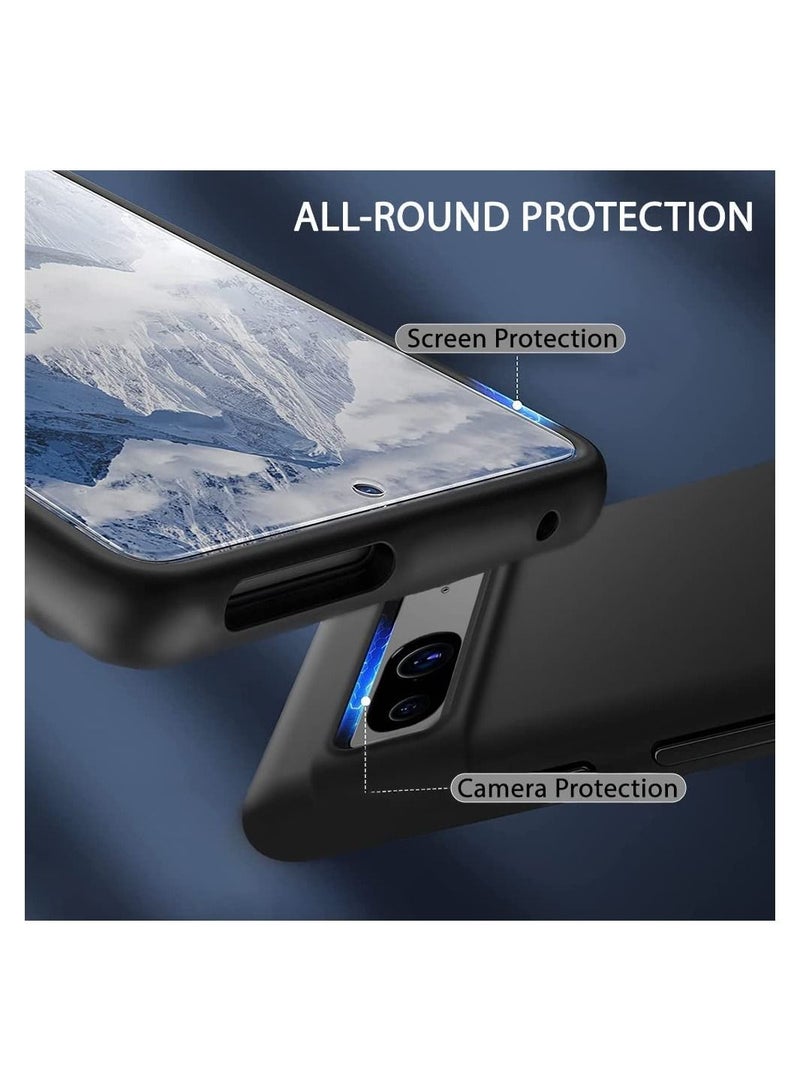 IAF Google pixel 7 Soft Matte Black Rubberized flexible Silicon TPU back Cover for (Google Pixel 7, Black) - Image 3