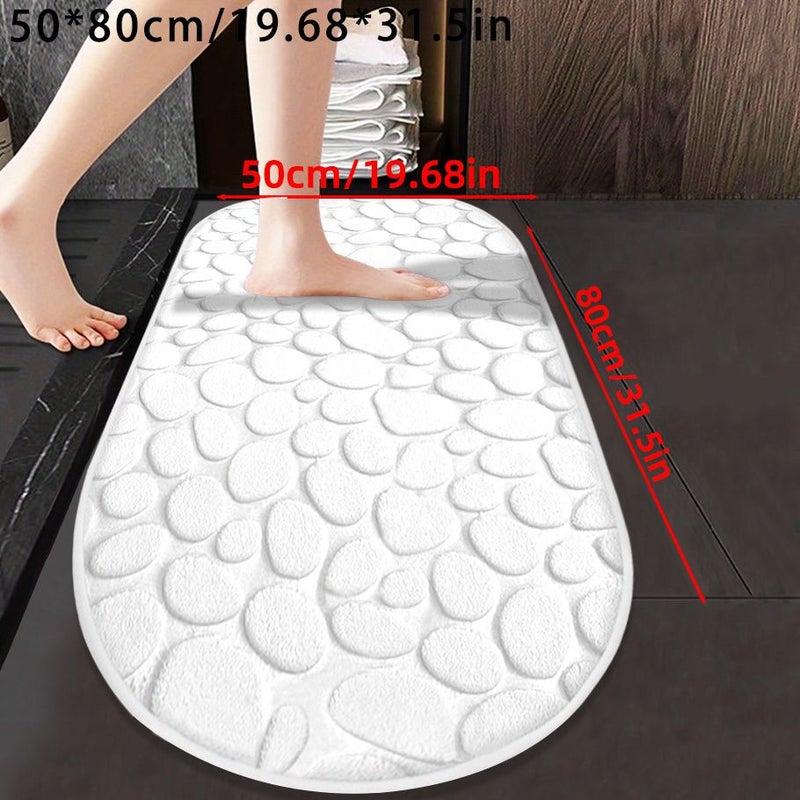 Oval Super Absorbent Bath Mat Non Slip Shower Rug Ultra Soft Comfortable Premium Design Pink Color 50x120 For Bathtub Wet Areas Ideal Holiday Gift 520pcs Valentine Decoration - Image 4