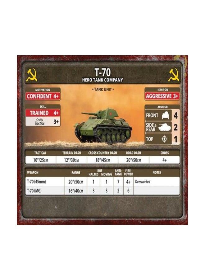Flames of War Late War: Soviet T-70 Tank Company (SBX68) - Image 4