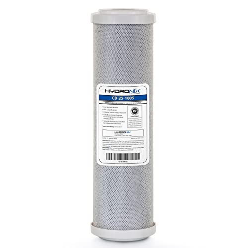 Hydronix CB-25-1005 Whole House RO & Drinking Systems NSF Coconut Carbon Block Water Filter 2.5 x 10-5 Micron - Image 1