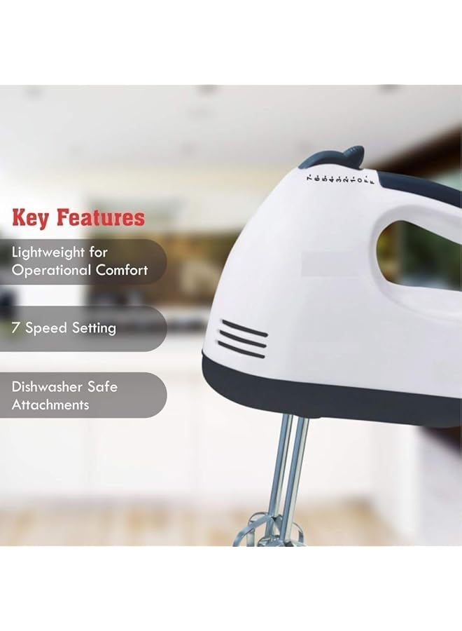 إيروريكس خلاط كهربائي خفاقة بيض 7 سرعات 260 واط موديل Bw 133 خلاط يدوي كهربائي خلاط كيك خلاط بيض خلاط خفق - Image 5