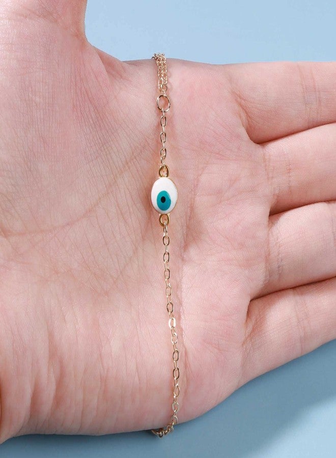 سوار Yheakne Boho Evil Eye للأصابع، سوار ذهبي للمعصم، سوار عتيق، سوار سلسلة بسيط، مجوهرات سلسلة لليد للنساء، هدايا تمائم (ذهبي) - Image 5