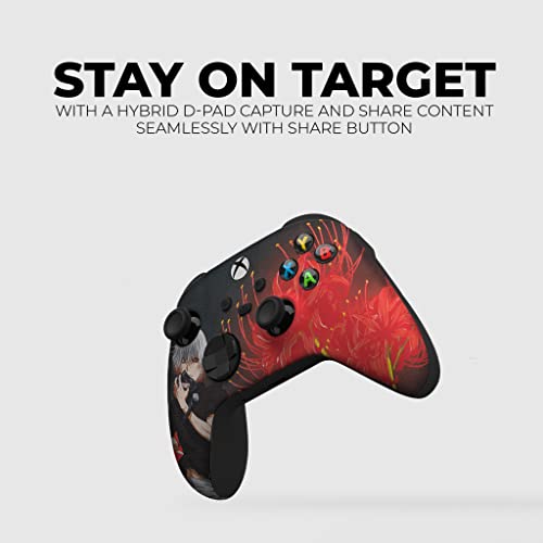 DreamController Tokyyo Ghoul Custom X-box Controller Wireless compatible with X-box One/Series X/S Proudly Customized in USA with Permanent HYDRO-DIP Printing (NOT JUST A SKIN) - Image 5