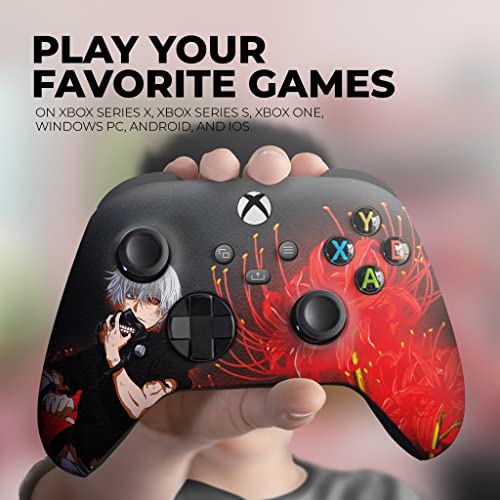 DreamController Tokyyo Ghoul Custom X-box Controller Wireless compatible with X-box One/Series X/S Proudly Customized in USA with Permanent HYDRO-DIP Printing (NOT JUST A SKIN) - Image 4