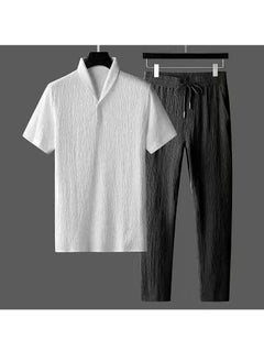 KUYING New Short Sleeved Long Pants Casual Sports Set 