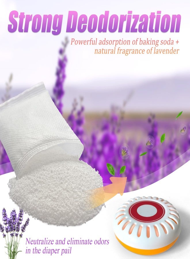 PurifyLogix 10PCS Lavender Scented Baking Soda Refills for Puck Baking Soda Cartridge, Diaper Pail Deodorizers Odor Absorber Compatible with Munchkin Step and Pail Diaper Pails (for 3.5" Cartridge) - Image 2