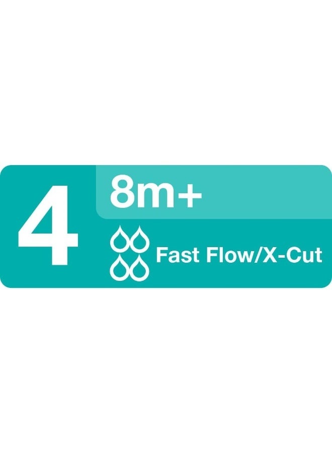 Evenflo Feeding Balance Plus Wide Neck for The Balance Plus Wide Neck Baby Bottles - Helps Reduce Colic - Fast Flow/X-Cut, 8 Months and Up (Pack of 2) - Image 4