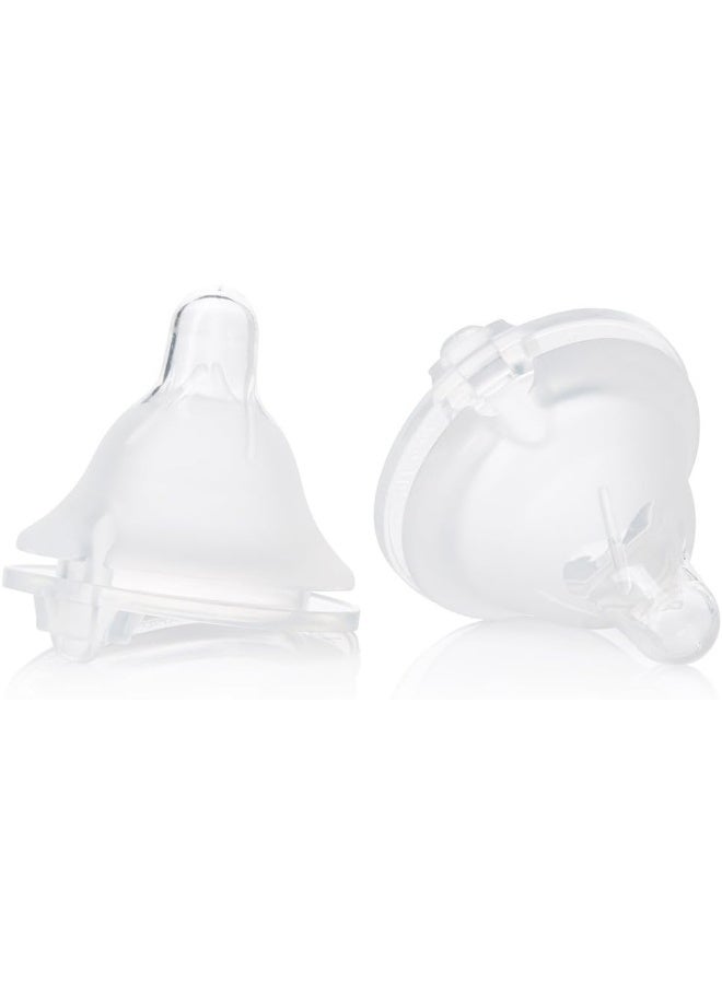 Evenflo Feeding Balance Plus Wide Neck for The Balance Plus Wide Neck Baby Bottles - Helps Reduce Colic - Fast Flow/X-Cut, 8 Months and Up (Pack of 2) - Image 1