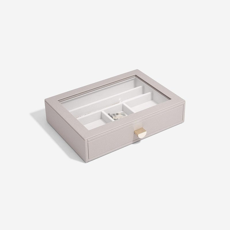 Stackers Classic Ring & Bracelet Drawer with Glass Lid - Taupe - Image 3