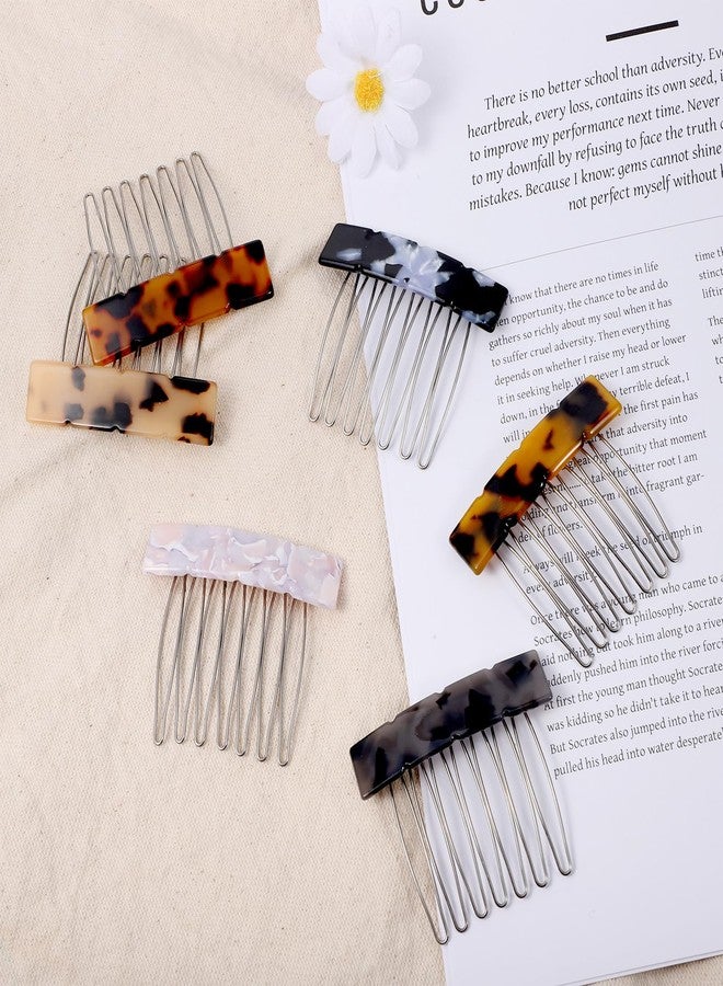 Eldraqth French Hair Clips, 6 Pcs Small Decorative French Twist Comb - Image 4