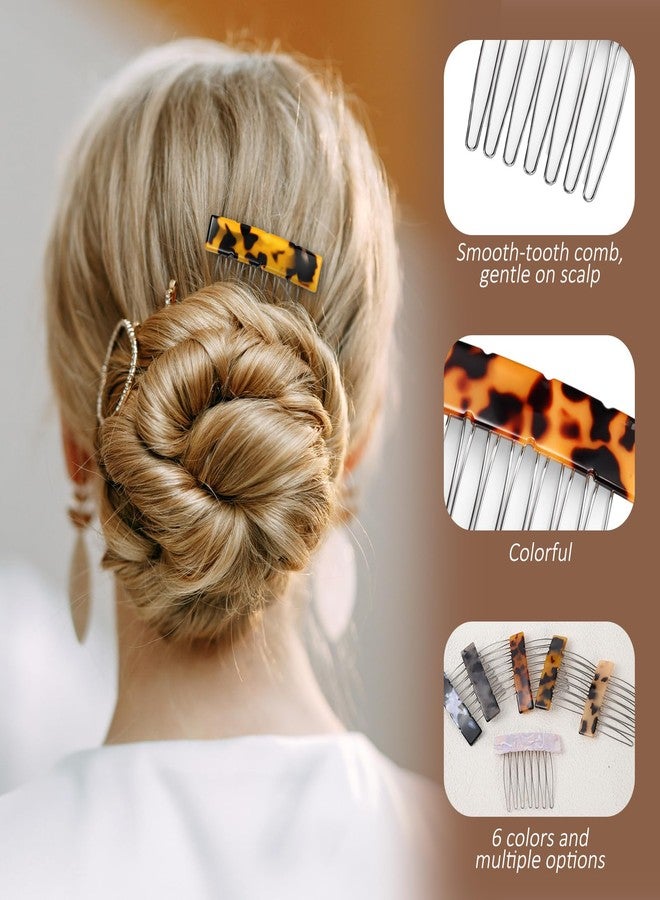 Eldraqth French Hair Clips, 6 Pcs Small Decorative French Twist Comb - Image 3