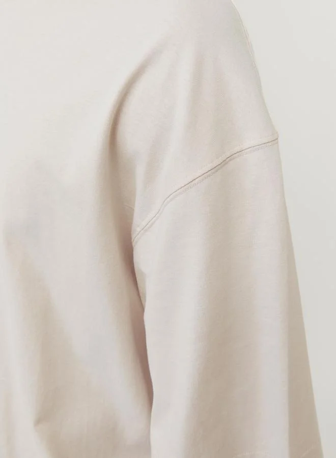 JACK & JONES Plain Crew Neck Oversized T-Shirt