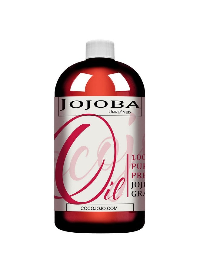 cocojojo Jojoba Oil Cold Pressed Unrefined 100% Pure Natural Jojoba Oil Carrier For Essential Oils Cleansing Moisturizer For Face Hair Moisturizer Ears Eyelash Massage Makeup Remover Soap Making. 32 Oz - Image 2