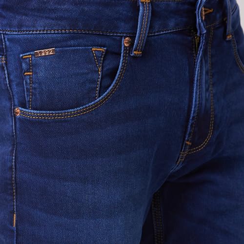 Spykar Men's Rover Regular Fit Mid-Rise Casual Jeans Dark Blue - Image 2