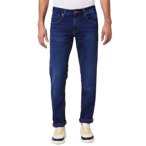 Spykar Men's Rover Regular Fit Mid-Rise Casual Jeans Dark Blue - Image 1