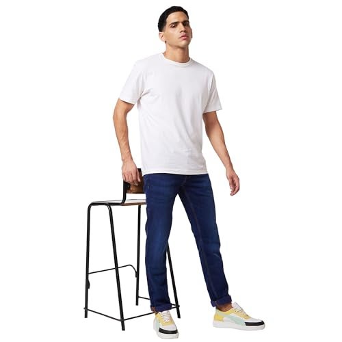 Spykar Men's Rover Regular Fit Mid-Rise Casual Jeans Dark Blue - Image 3
