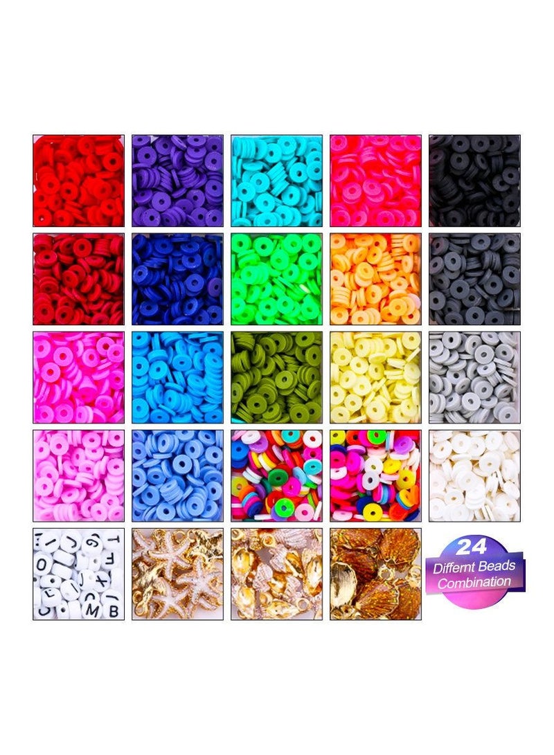 Gonice Gonice Glass Beads for Jewelry Making, Lucky Goddness Round Faceted Shape Colourful Crystal Spacer Beads Assortments Supplies for Making Handcrafts, DIY Bracelets Necklaces Colourful Bead Accessories - Image 5