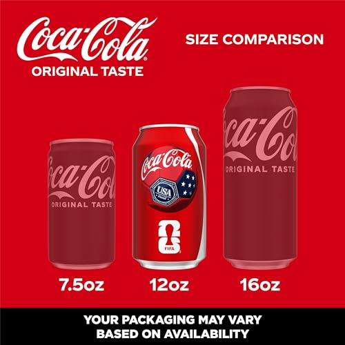 Coca-Cola CocaCola Fridge Pack Soda Soft Drink 12 fl oz Cans 12 Pack  Classic Cola Soda Cans - Image 5