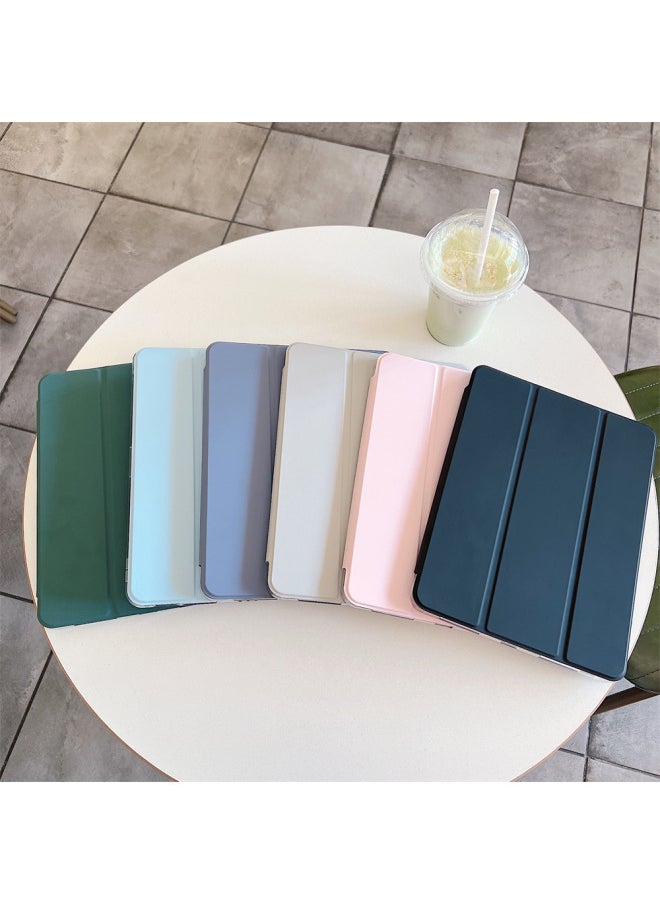 Generic - Suitable For Ipad10 Generation Protective Case Air6 Protective Case Pro11 Flat Panel Tri-fold 2025 Transparent All-inclusive TPU Soft Pen Slot-Colour:Black-Applicable Model:iPad6/air2/2017/2018/iPad Pro 9.7 - Image 1