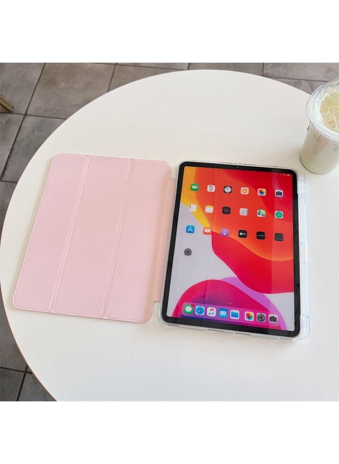 Generic - Suitable For Ipad10 Generation Protective Case Air6 Protective Case Pro11 Flat Panel Tri-fold 2025 Transparent All-inclusive TPU Soft Pen Slot-Colour:Black-Applicable Model:iPad6/air2/2017/2018/iPad Pro 9.7 - Image 1