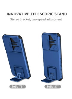 Generic Case Cover foe Samsung Galaxy A35 5G / Galaxy A55 5G, Innovative Telescopic Bracket, Sliding Protection Camera Window, Slim Thin PC&TPU Shockproof Phone Case  - Image 5