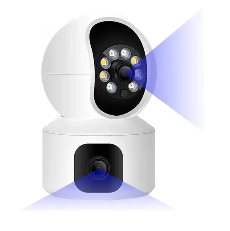 MAYUMI Dual Lens Smart CCTV Camera WiFi IP Home Security Camera Double Side View Rotating Pan Tilt 2 Way Talk Auto Tracking Motion Detection Indoor CCTV IP Camera - Image 1