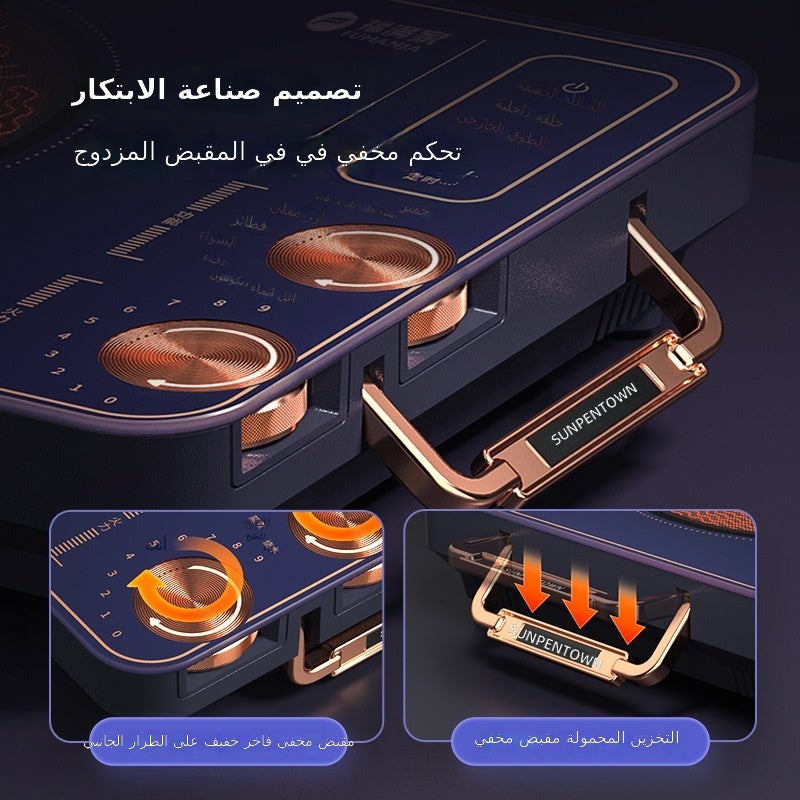 Weiling Multi-Function Electric Ceramic Cooktop - Black Crystal Panel, Smart Timer, Versatile Cooking  Options - Image 4