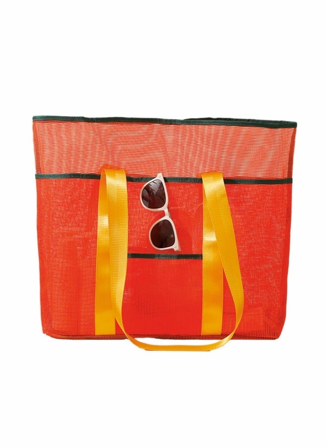 كيدل حقيبة شاطئ شبكية كبيرة الحجم – حقائب هوبو، حقائب رياضية، حقائب سفر، منظم خفيف مقاوم للرمل للأطفال، السباحة، العائلة، التسوق والاستخدام الخارجي - Image 1