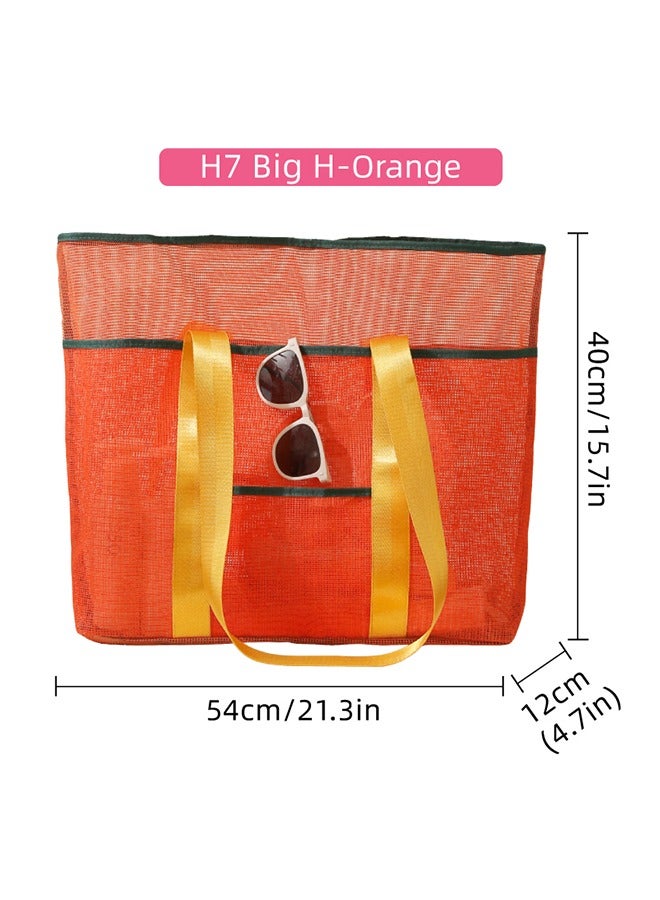 كيدل حقيبة شاطئ شبكية كبيرة الحجم – حقائب هوبو، حقائب رياضية، حقائب سفر، منظم خفيف مقاوم للرمل للأطفال، السباحة، العائلة، التسوق والاستخدام الخارجي - Image 5