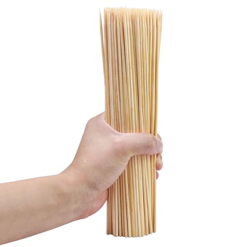 Aerisque 200PCS 12 inch Bamboo Skewers for BBQ,Appetizer,Kabob,Fruit,Cocktail,Chocolate Fountain,Grilling,Kitchen, Crafting and Party. More Size Choices 6"/8"/10"/12"/36" - Image 1