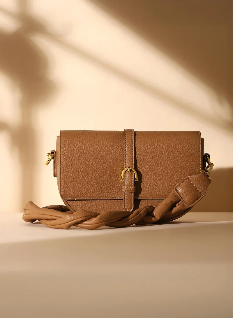 Haute Sauce Braided Strap Shoulder Bag