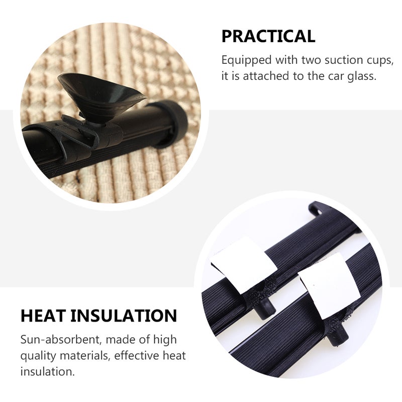 Mesh Automatic Shrinking Sunshade Visor for Car - Image 5