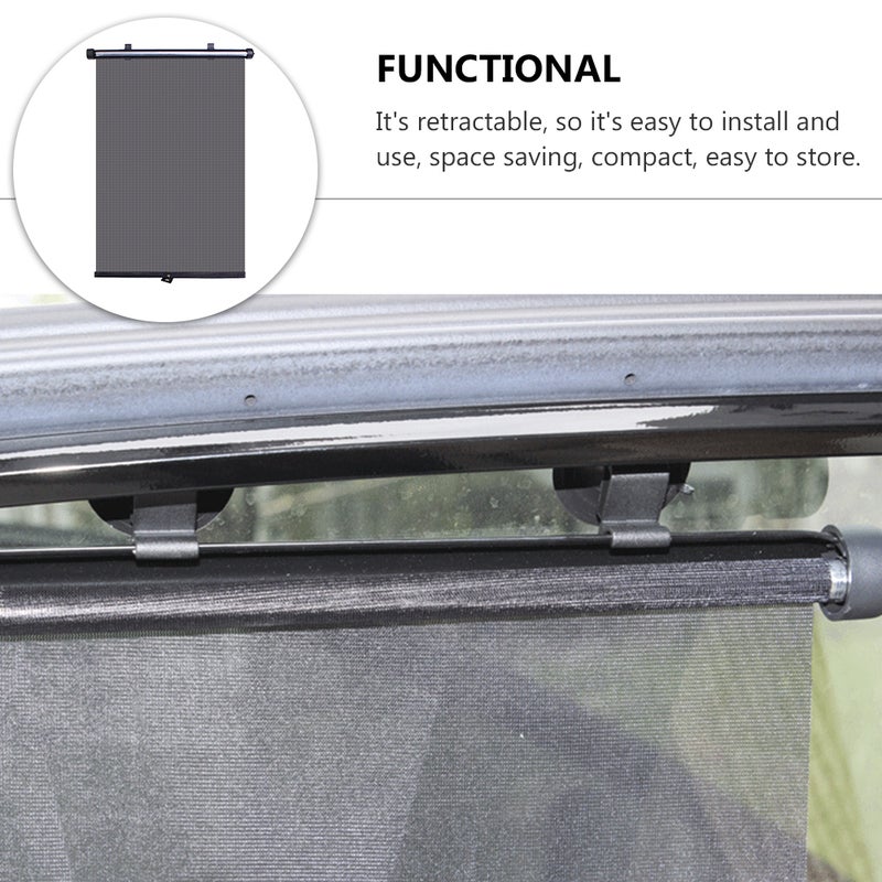 Mesh Automatic Shrinking Sunshade Visor for Car - Image 4
