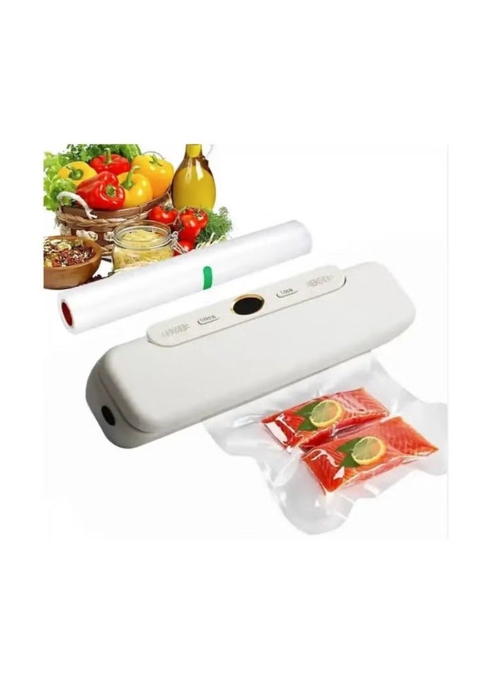 Denx Auto-sealing vacuum sealer for food preservation with built-in cutter - Image 1