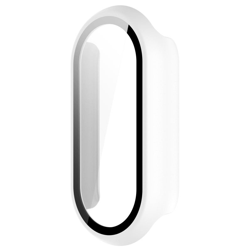 erorex For Xiaomi Smart Band 10 / 10 Nfc Tempered Film Integrated Pc Watch Protective Cover(Matte White) - Image 4