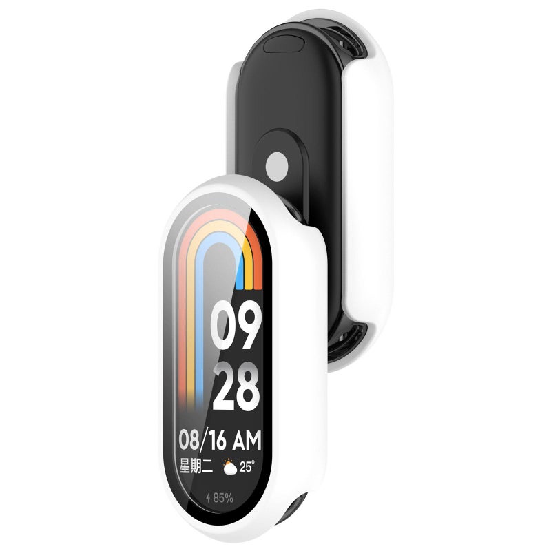 erorex For Xiaomi Smart Band 10 / 10 Nfc Tempered Film Integrated Pc Watch Protective Cover(Matte White) - Image 3
