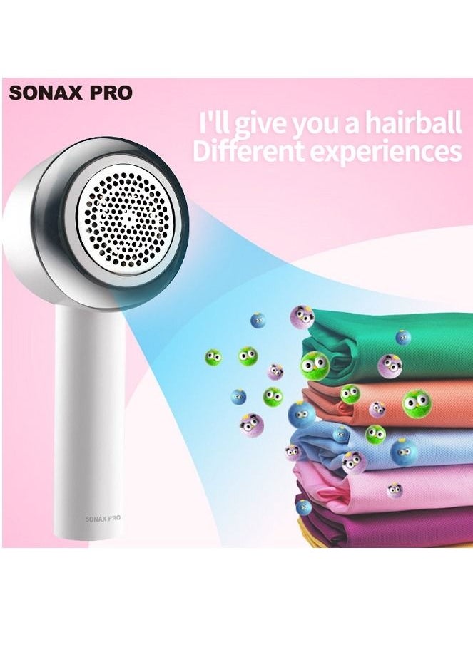 SONAX PRO - Easy-to-use USB Rechargeable Fabric Lint Remover White - Image 1
