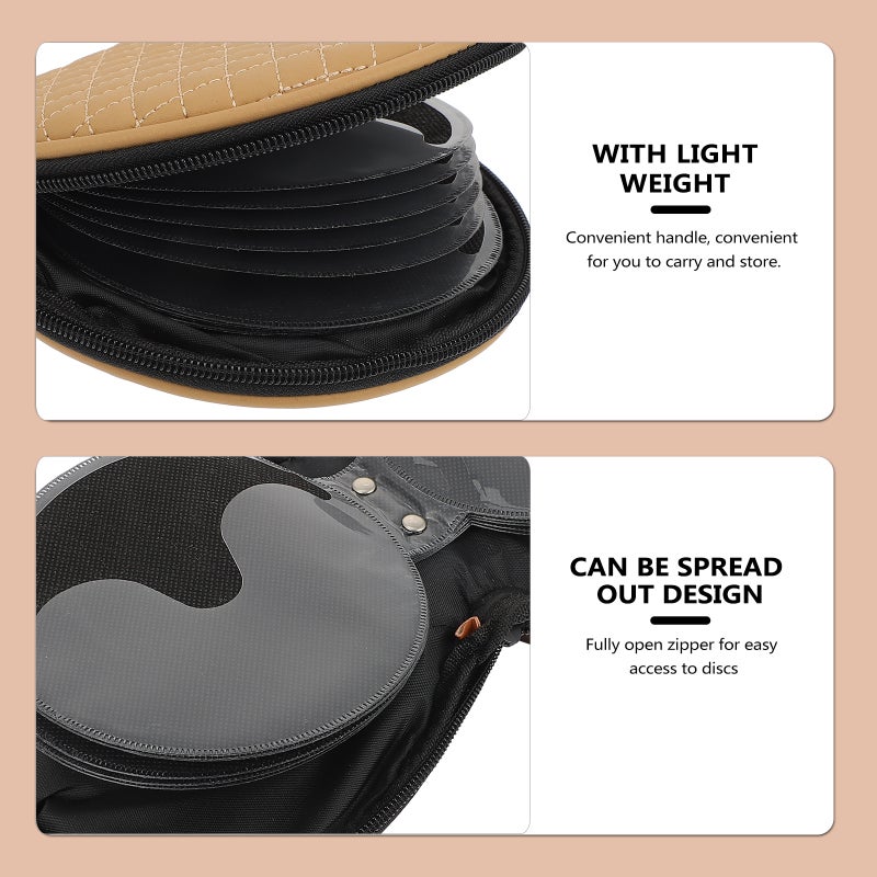 1pc Stylish Car CD Bag Delicate CD Storage Bag Practical CD Storage Case - Image 4