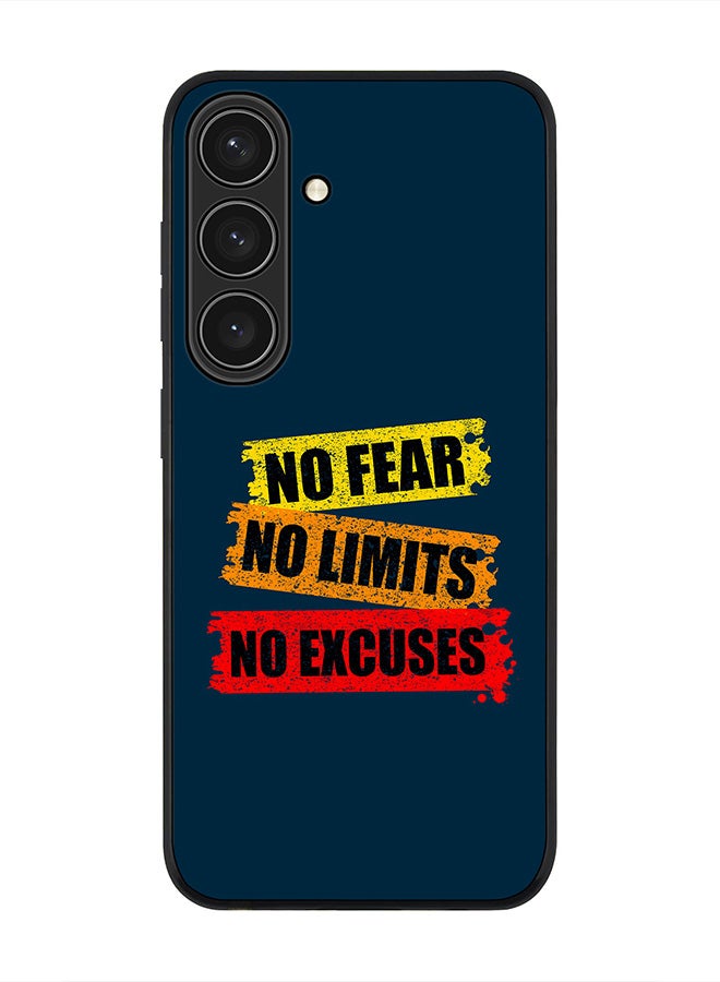 Stylizedd For Samsung Galaxy S25 5G Case,Slim fit Camera Protection, Shockproof Thin Phone cover  - No Fear Limits Excuses - Image 1