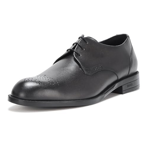 BOSS Tayil Smooth Leather Derby Dress Shoe, Fossil Grey, 12 - Image 5