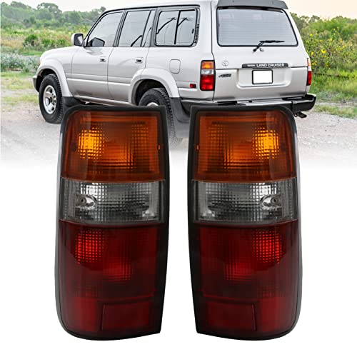 USR UNIQUE STYLE RACING USR DEPO FJ80 Tail Lights - Replacement Rear Tail Lamps Set (Left + Right) Compatible with 1991-1997 Toyota Land Cruiser 80 FJ82 and 1996-1997 Lexus LX450 - Image 1