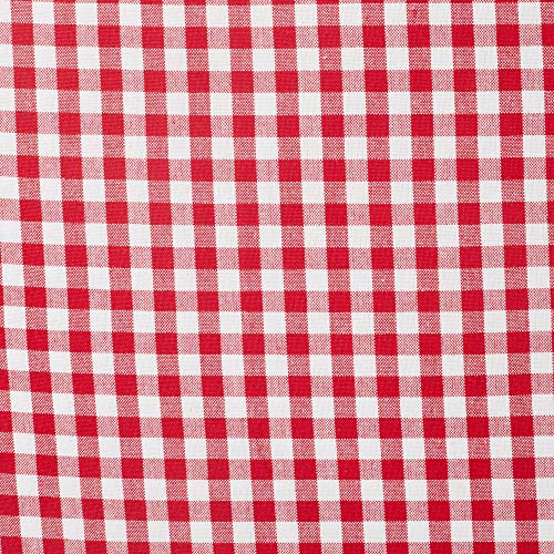 DII Cotton Napkin Set Machine Washable Everyday Basic, 20x20, Tango Red Gingham, 6 Count - Image 2