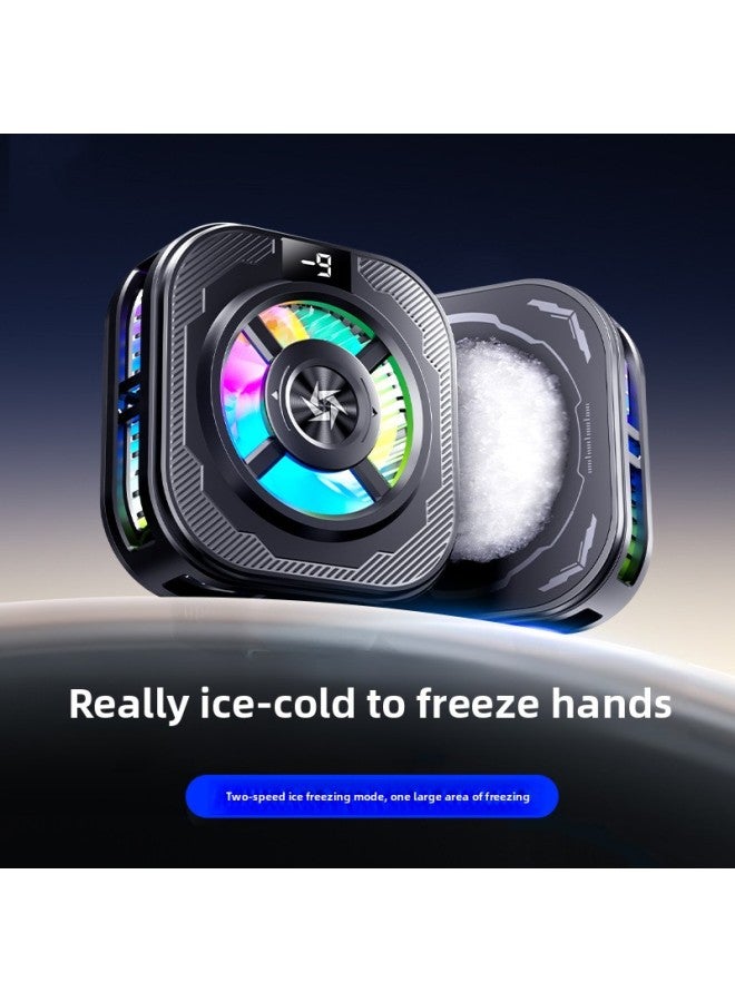 Mobile Phone Radiator Back Clip Icing Digital Display Semiconductor Rapid Cooling Magnetic Suction Back Clip Free Switching Low Noise-Color:Sl39 Digital Display Freezing Model 【with Clip】 - Image 2