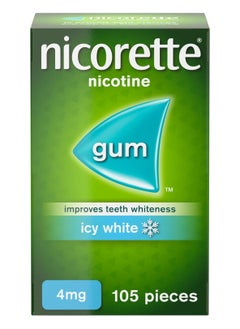 nicorette Nicorette - Icy White Flavour Chewing Gum - 4 mg - 105 pcs  - Image 1