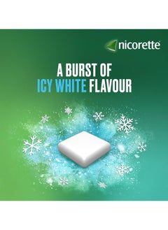 nicorette Nicorette - Icy White Flavour Chewing Gum - 4 mg - 105 pcs  - Image 4