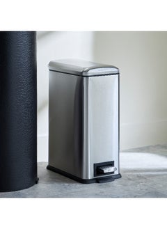 Home Box Alpha Rectangle Stainless Steel Pedal Bin - 10 L  - Image 1