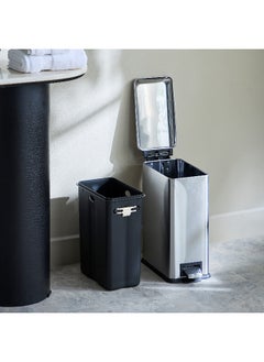 Home Box Alpha Rectangle Stainless Steel Pedal Bin - 10 L  - Image 3