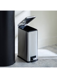 Home Box Alpha Rectangle Stainless Steel Pedal Bin - 10 L  - Image 2